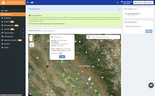 Select your station slide